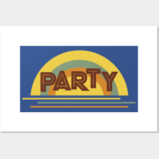 Retro Party Posters and Art